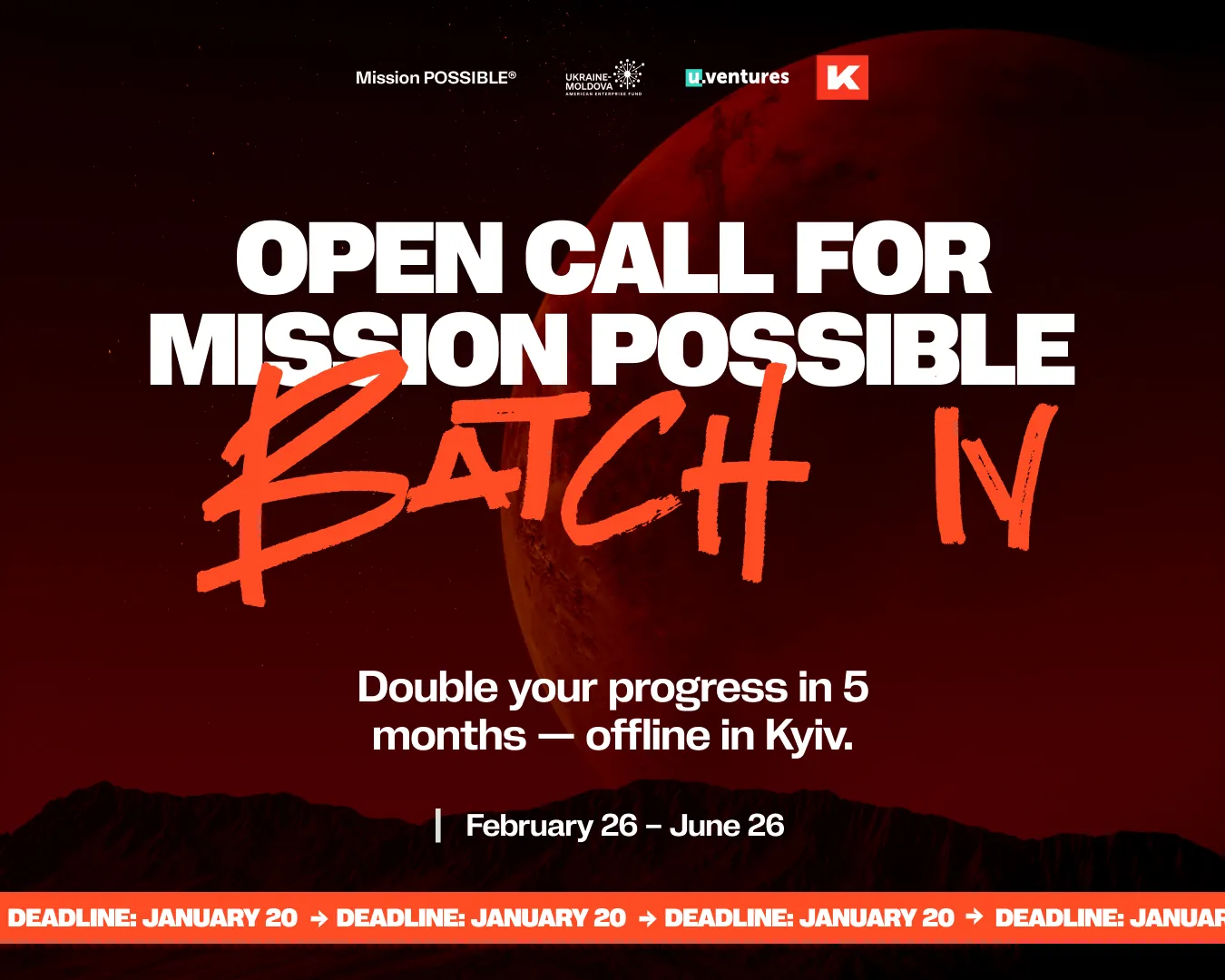 Провідний український акселератор Mission Possible шукає засновників/засновниць стартапів picture